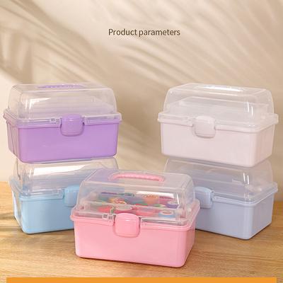 Children'S Hair Accessories Storage Box Head Rope Hairpin Card Pen Sundries Stationery Box Cute Girl Jewelry Box