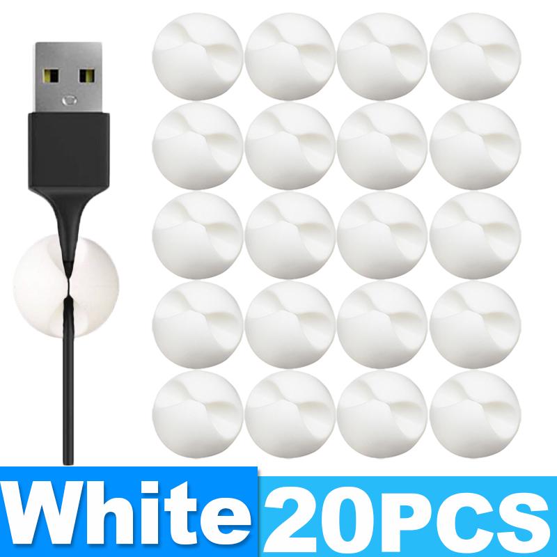 Mini Cable Clips Silicone Car Dash Desktop Wire Tidy Organizer Cable Winder Cord Charger Holder Auto USB Data Line Fixed Clasp