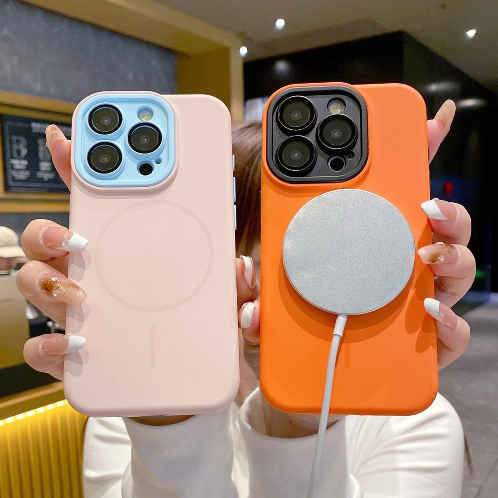 Applicable To Apple 11pro Contrasting Color Magnetic Case 11 Fashionable Mobile Phone Case 11promax Mobile Phone Protective Case 11 Anti-drop