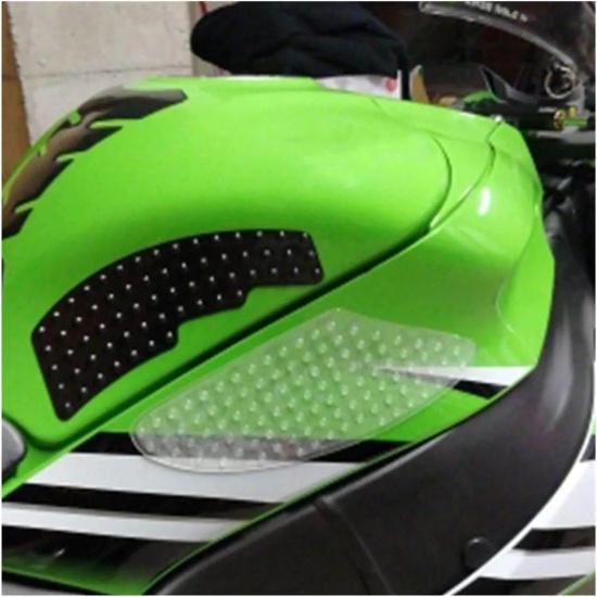 Universal Motorcycle Tank Pad Gas Tank Traction Pads Fuel Tank Grips Side Stickers Knee Grips Protector Decal Transparent