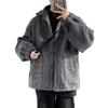 Men's Stylish Woolen Cotton Jacket - Autumn/Winter Velvet Warm, Korean Trend, Couples, Thick and Casual.