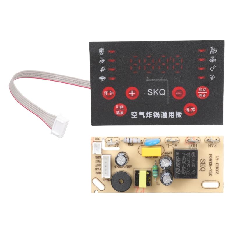 Easy installation Air Frying Control Board Precise Temperatures Regulation Energy Efficient Plastic Component