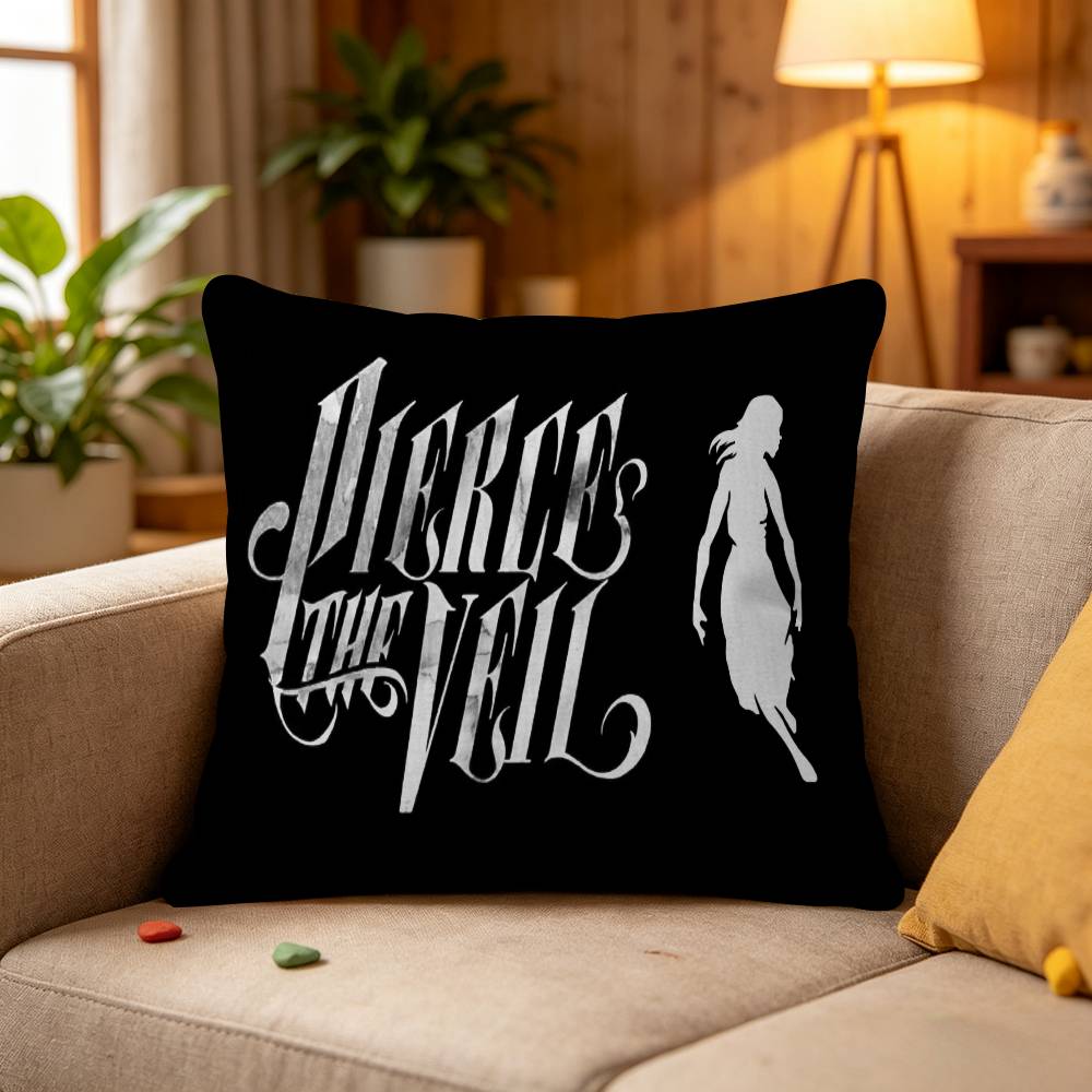 P-Pierce The Veil Band Pillow Cushion Cover Pillowcase Living Room Sofa Home Decor Customized