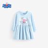 Peppa Pig Girls' Long Sleeve Cartoon Dress - Autumn Collection