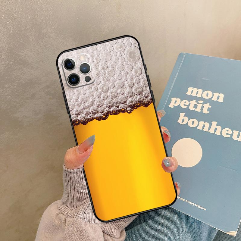 

Beer Bubble Case For iPhone 17 Air 13 16 15 11 12 14 Pro Max 13 mini XR 15 16 Plus 16e Back Cover Shell iPhone 13