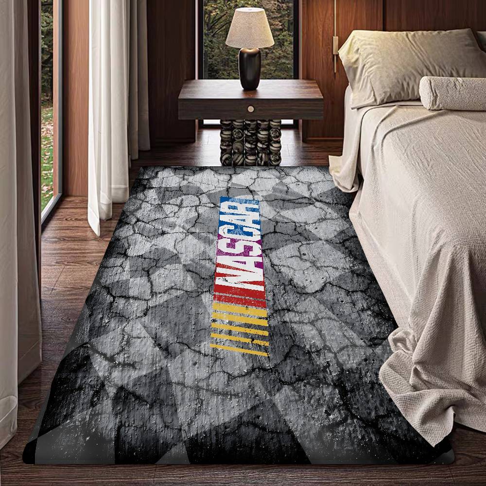 

N-NASCARS Racing Car Bathroom Mat INS Style Soft Bedroom Floor House Laundry Room Mat Anti-skid Welcome Doormat 50x80cm