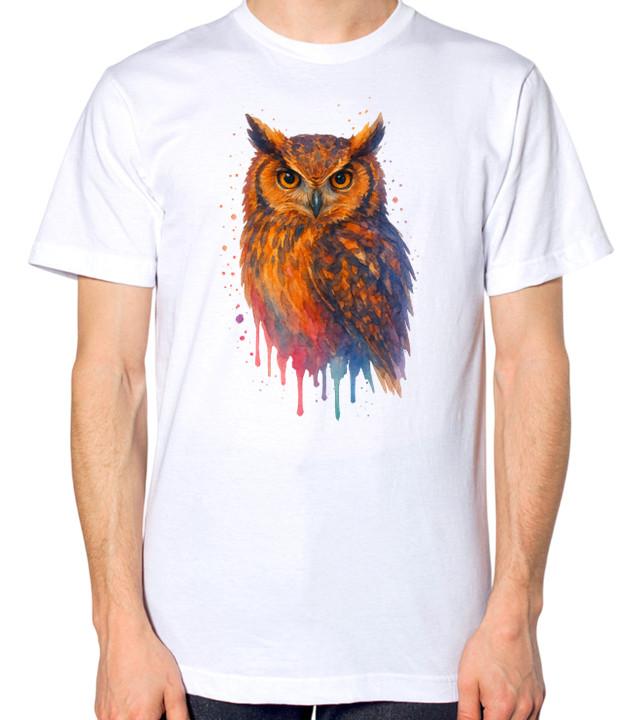 

Owl Unisex T-Shirt 5XL різнокольоровий