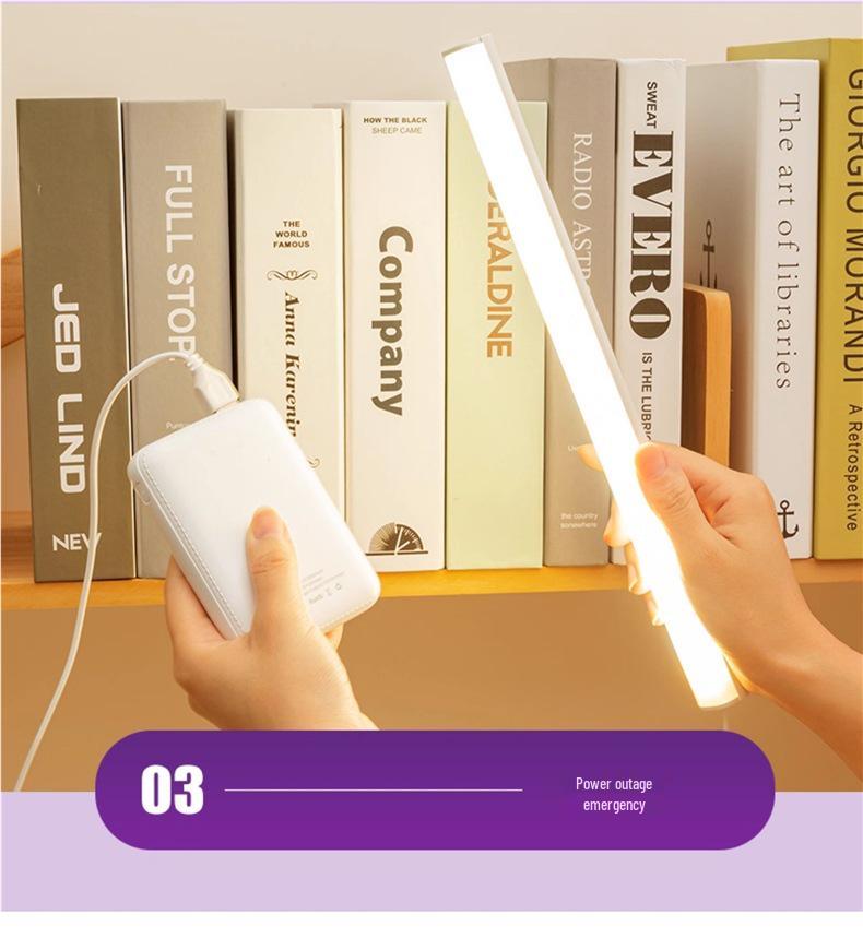 College Dorm LED Desk Lamp with Eye Protection & Magnetic USB