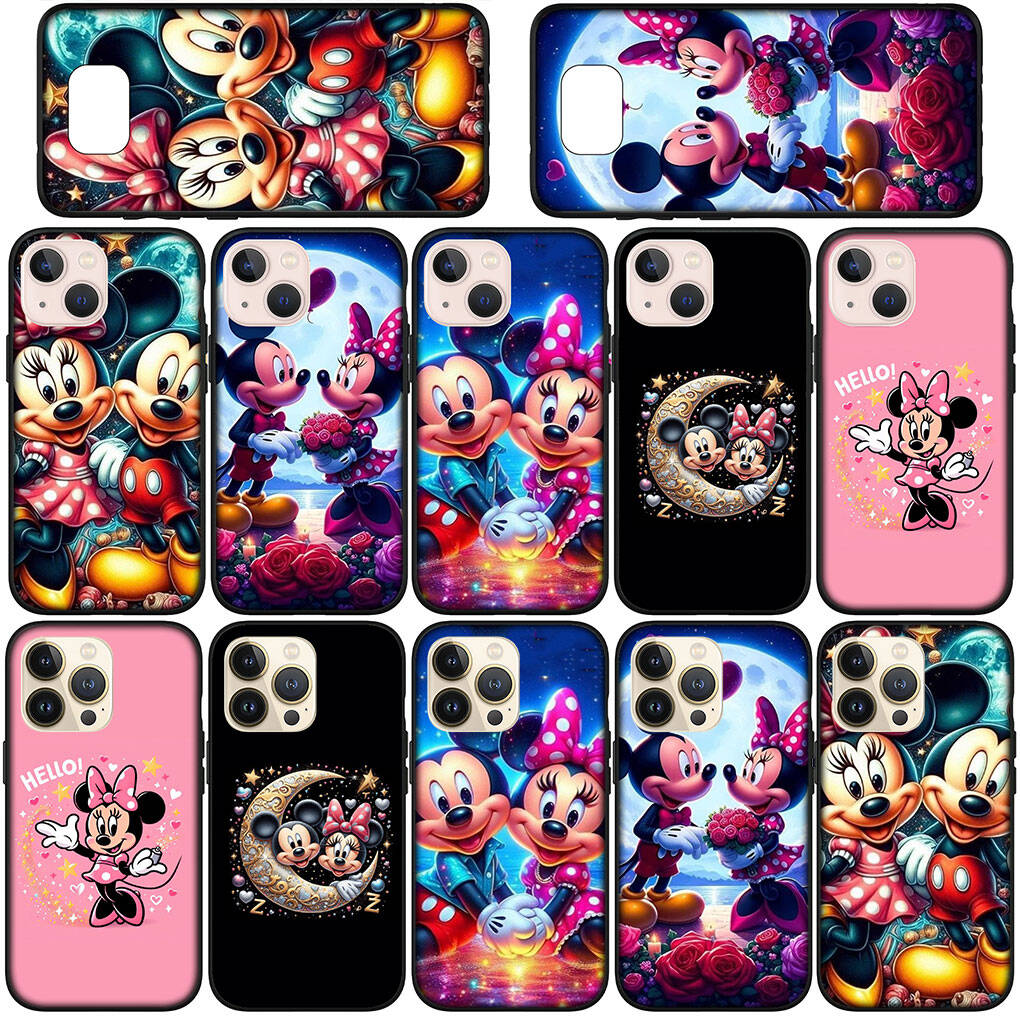 Phone Case for iPhone 17 16 15 Xiaomi Poco F8 F7 X7 X6 M8 C85 C75 C71 Redmi Note 14 13 12 11 Pro Max A4 14C 13C 15C New Mickey Mouse Cute Minnie Cover
