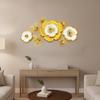 Metal Flower Wall Decor Layered Art Sturdy for Entryway