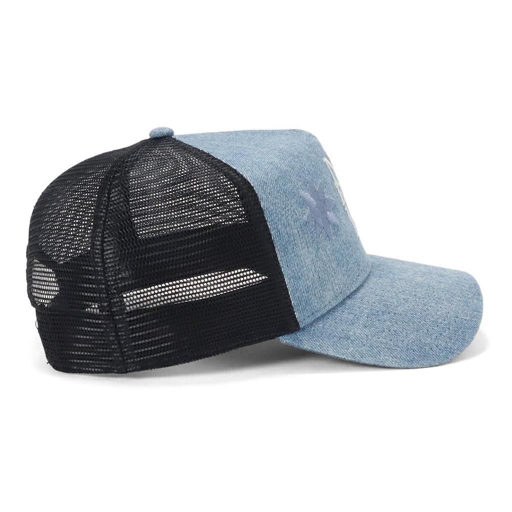 [New Era] Mesh Cap 9FORTYA-Frame Floral Washed Denim FREE 940AFTR FLOWER EMB NE1920 WDNM 14388638 NER36C9245