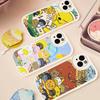 Cartoon K-KAKAO CUTE F-FRIENDS Phone Case For IPhone 16 15 14 13 12 11 Pro Max Plus 16E Soft Leather Cover