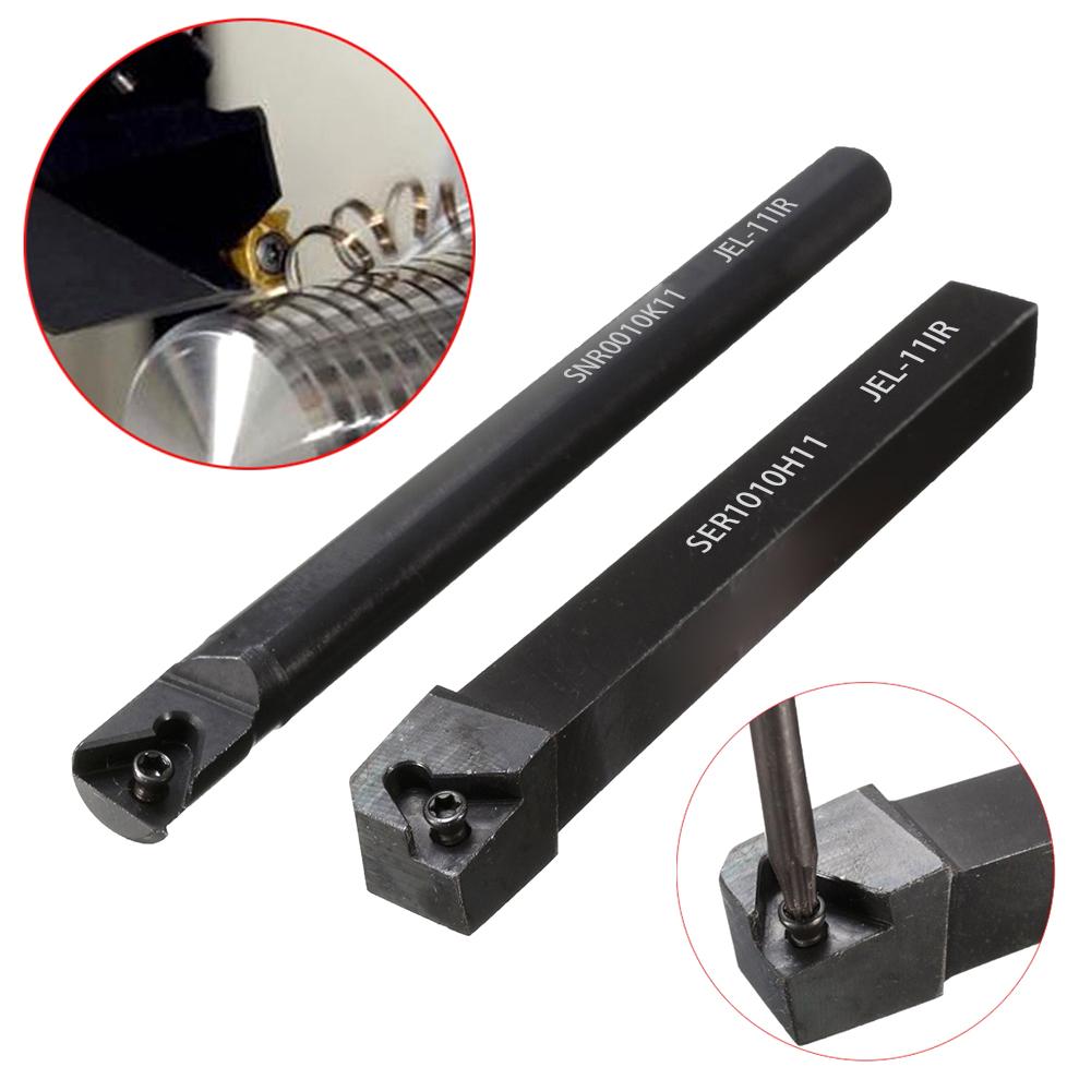 

SER1010H11CelsiusSNR0010K11 Lathe Inner Threading Turning Tool Holder + 2Pcs Carbide Inserts + 2 Wrenches