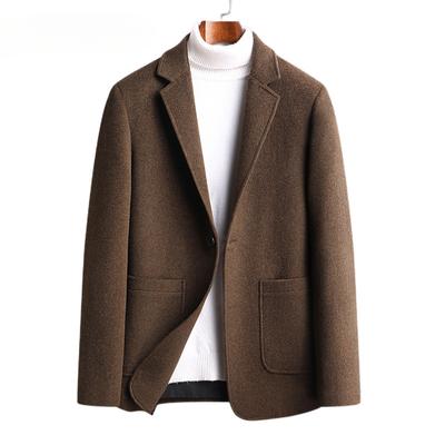 Young Men's Woolen Coat Men's Autumn and Winter Casual Light Luxury Men's High-end Wool Blazer