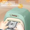Kids' Cartoon Bear & Rabbit Piggy Bank with Password & Automatic Money Roller