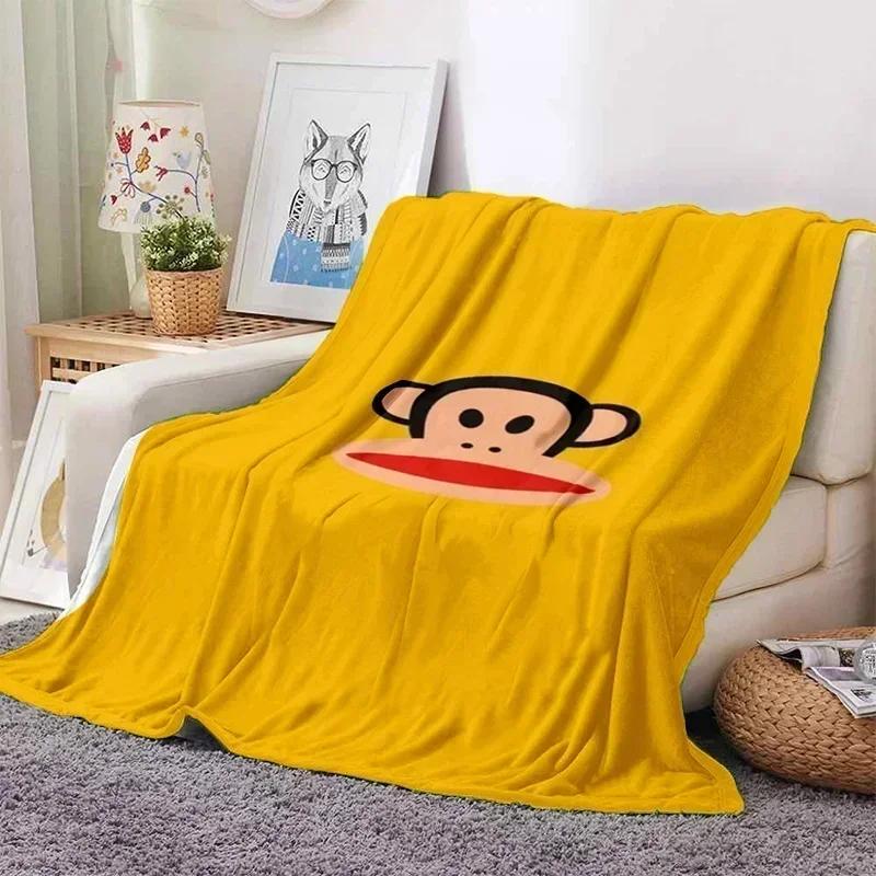 P-Paul Frank Flanell Wohnzimmer, Schlafzimmer, Schlafsofa, Picknick für Kinder, Wärme, Komfort, tragbare Decke, Geburtstagsgeschenk r2