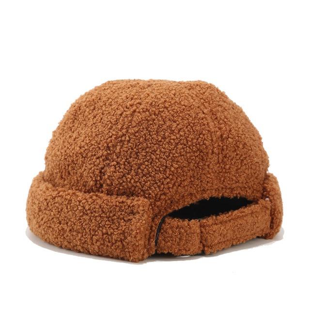 New Winter Warm Hip Hop Hat Women Man Hat Washed Retro Skullcap Adjustable Brimless Hat Breathable Hat Sailor Cap