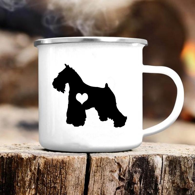 Cute Dog Printed Mugs Creative Coffee Tea Water Cup Original Breakfast Cups to Sublimate Camping Mug Beer Cupshe Drinkware Funny
