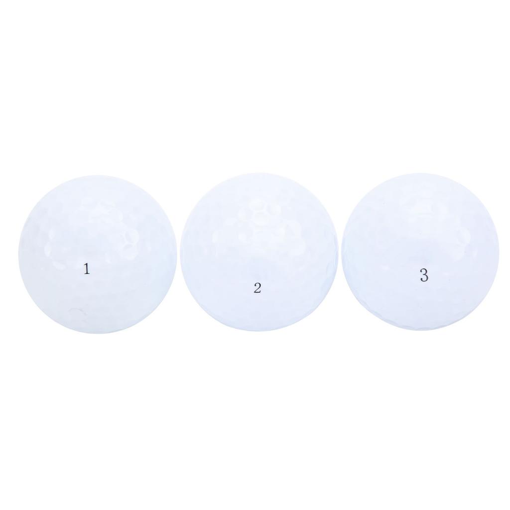 3Pcs Rubber Golf Balls Driving Range Training Balls Golf Club Auxiliary Accessories