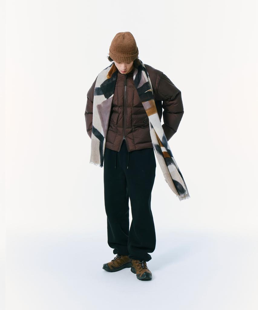 Milacode Versatile Down Jacket (Duck Down Semi Over Fit) (Wine)