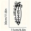 1pc Customizable Metal Welcome Sign Personalized Name Address Wall Art Porch Bedroom Office Housewarming Gift