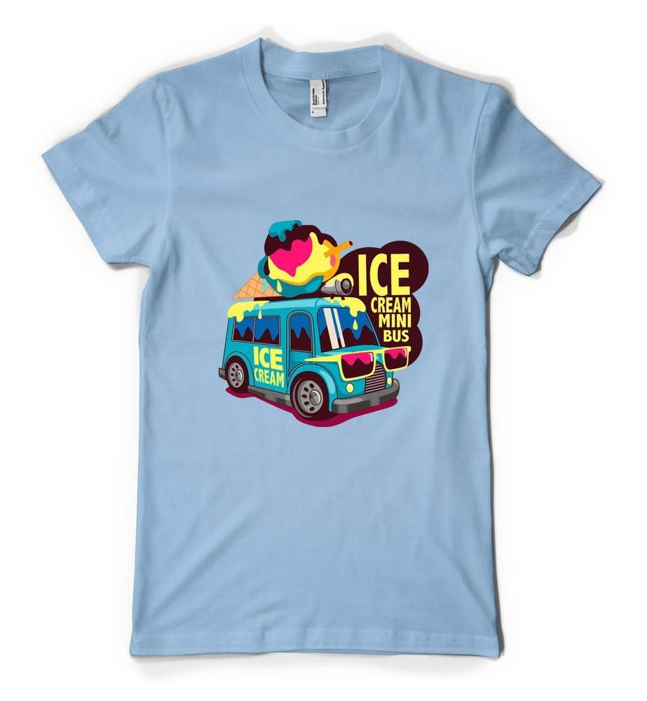 

Free Personalisation Ice Cream Mini Bus Dessert Cone Adult And Kids T-Shirt 4XL