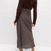 Women's Polka Dot Print Fishtail Skirt High Waist Slim Skirt Hip-covering Long Skirt