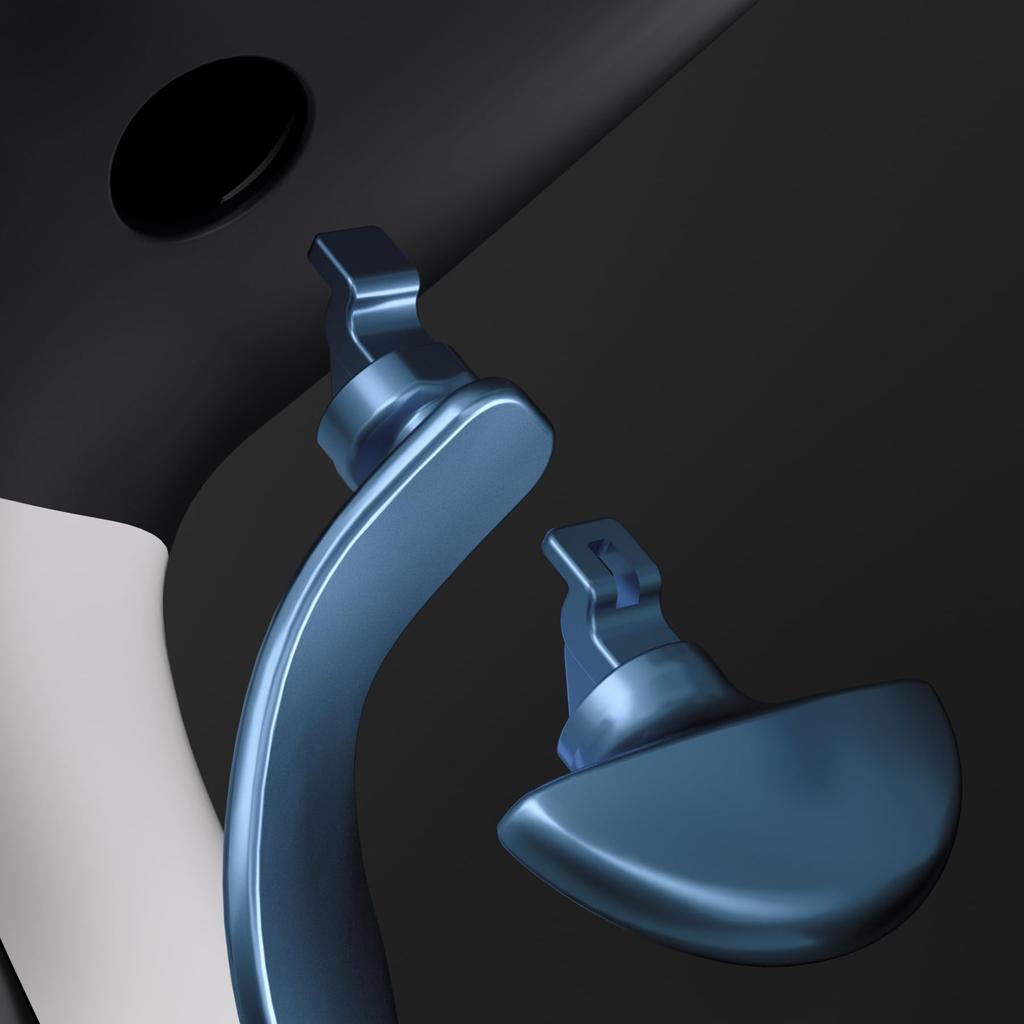 EXtremeRate Back Paddle for kompatibel med PS5 Edge Utskiftbar Metal Back Button Paddle for kompatibel med PS5 Edge Controller 4 deler ikke Neptune