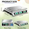 Commercial Food Scale Digital Weight Food Electronic Price Computing Accurate Meat Produce Scale with LCD Display for Kitchen F
