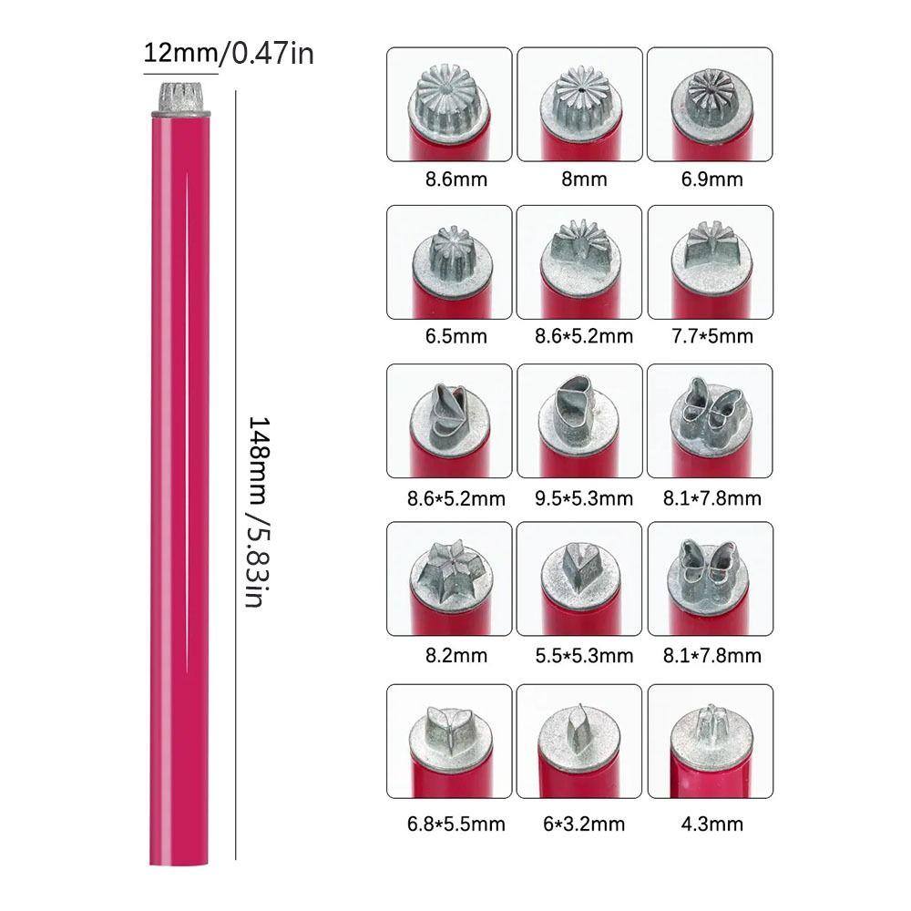 6/10/15pcs Floral Butterfly Pattern Nail Graffiti Pen Stamping Plate Nail Brush Stamp Pen  New Year