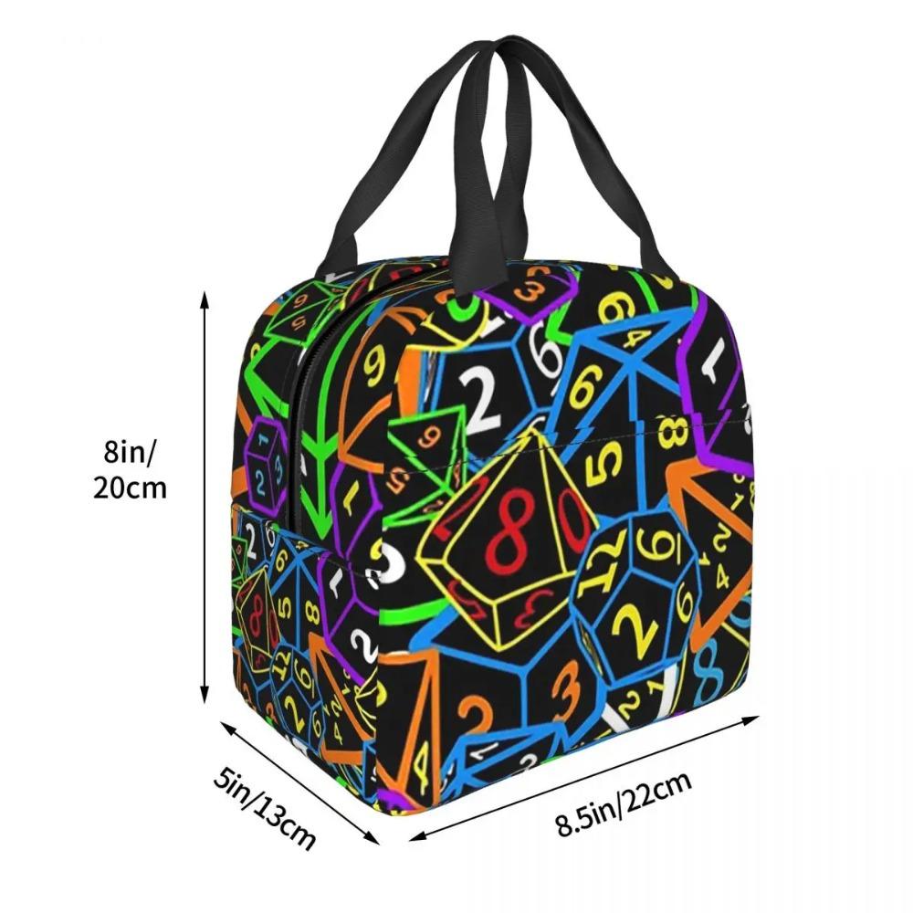 D&D (Dungeons And Dragons) - This Is How I Roll Insulated Lunch Bag for Women Office Cooler Thermal Food Box Tote Portable