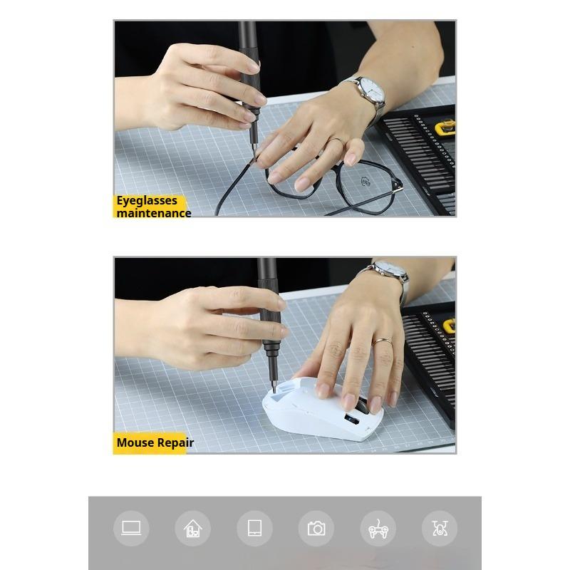 Manual Precision Screwdriver Set Notebook-Style Multi-Functional Mobile Phone Repair and Disassembly Tool Kit 69pcs A Set