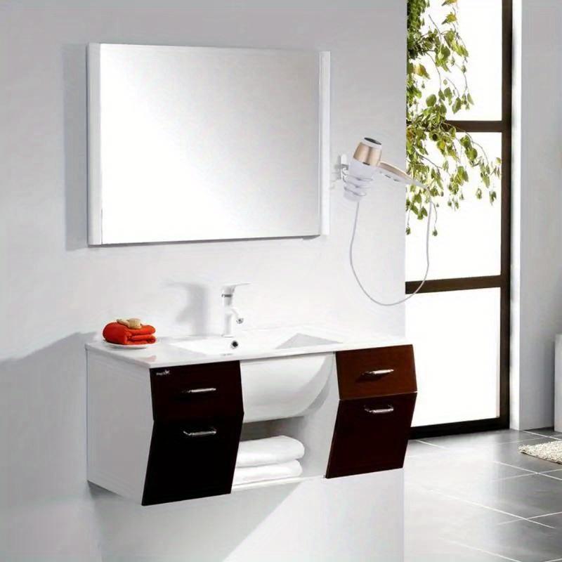 Wall-mounted Hair Dryer Holder Hairdressing Blower Bracket Hanging bathroom Shelf Storage Rack Holder Hanger Accessories Shelves