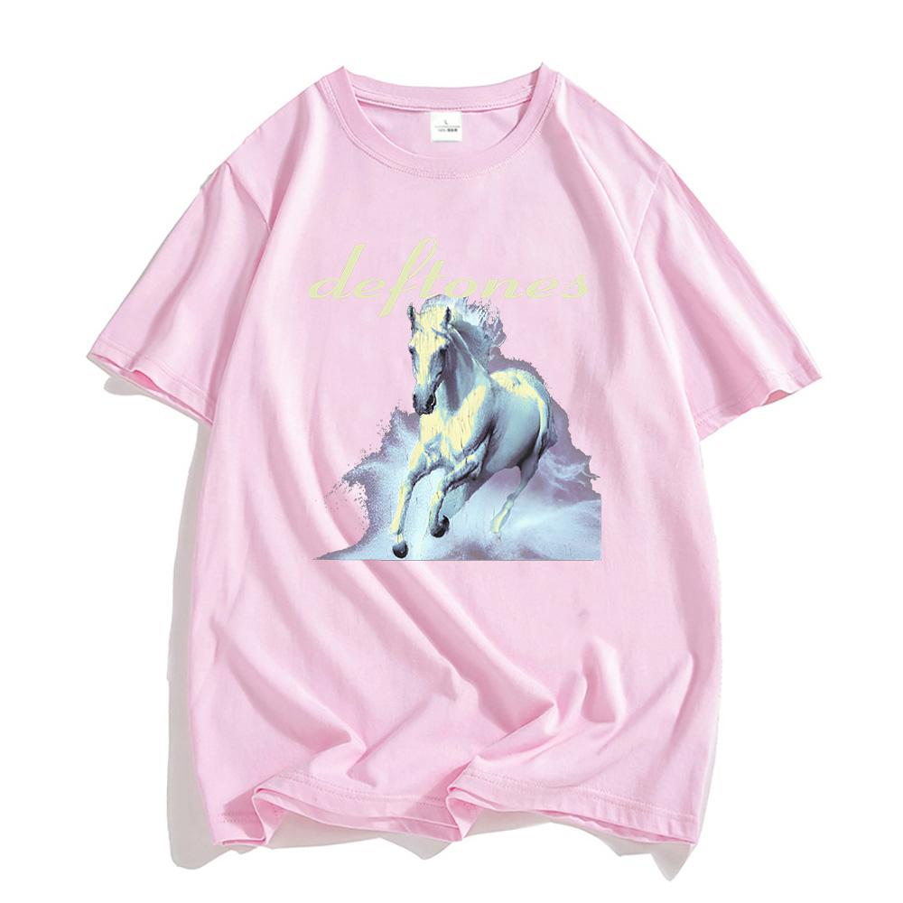 Deftones Rock Band Printing Tshirts Men Women Clothes Casual Short Sleeve Comfortable T-shirt Unisex Streetwear Graphic Tees Top