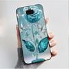 Case For Sony Xperia 20/Xperia 8/SOV42/Xperia 8 Lite Phone Case Luxury Fashion Butterfly Flowers Black Silicone Soft Back Cover