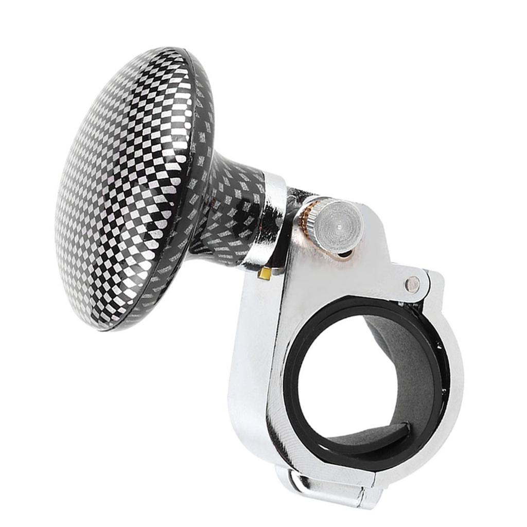 Universal Car Steering Wheel Spinner Knob Power Ball Auxiliary Booster Handle Control (Carbon Fiber Pattern)