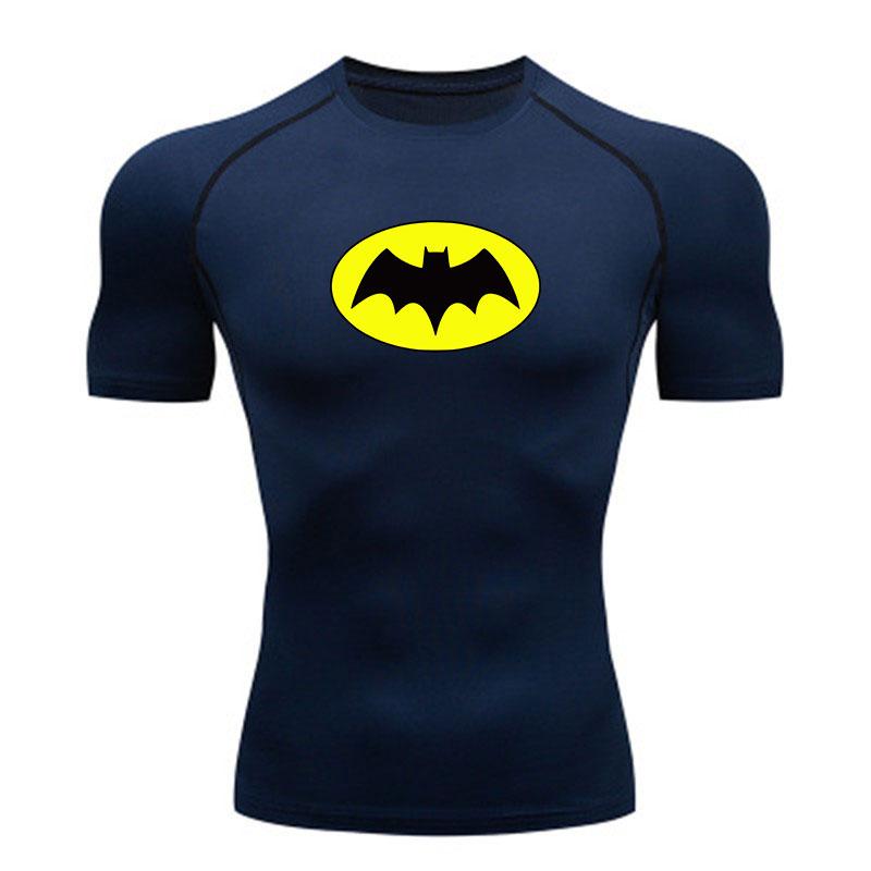 Men's Quick Dry Compression Fitness T-shirt, Breathable Stre