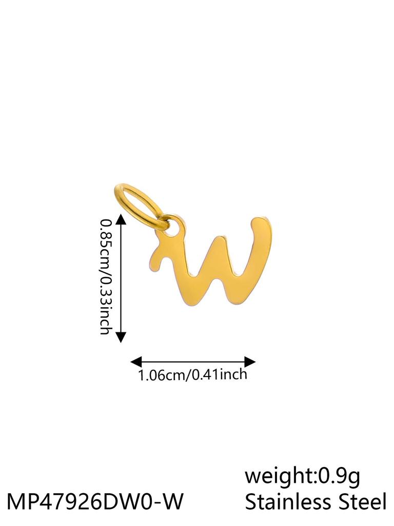 CARLIDANA INS New Fashion Initial Charm Stainless Steel 18K Gold Plated Letter Pendant Alphabet Necklace for DIY Jewelry