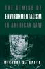 Kniha The Demise of Environmentalism In American Law