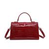 Aidrani Genuine leather cowhide crocodile handbag pattern pillow large capacity bright surface lady single shoulder cross-body