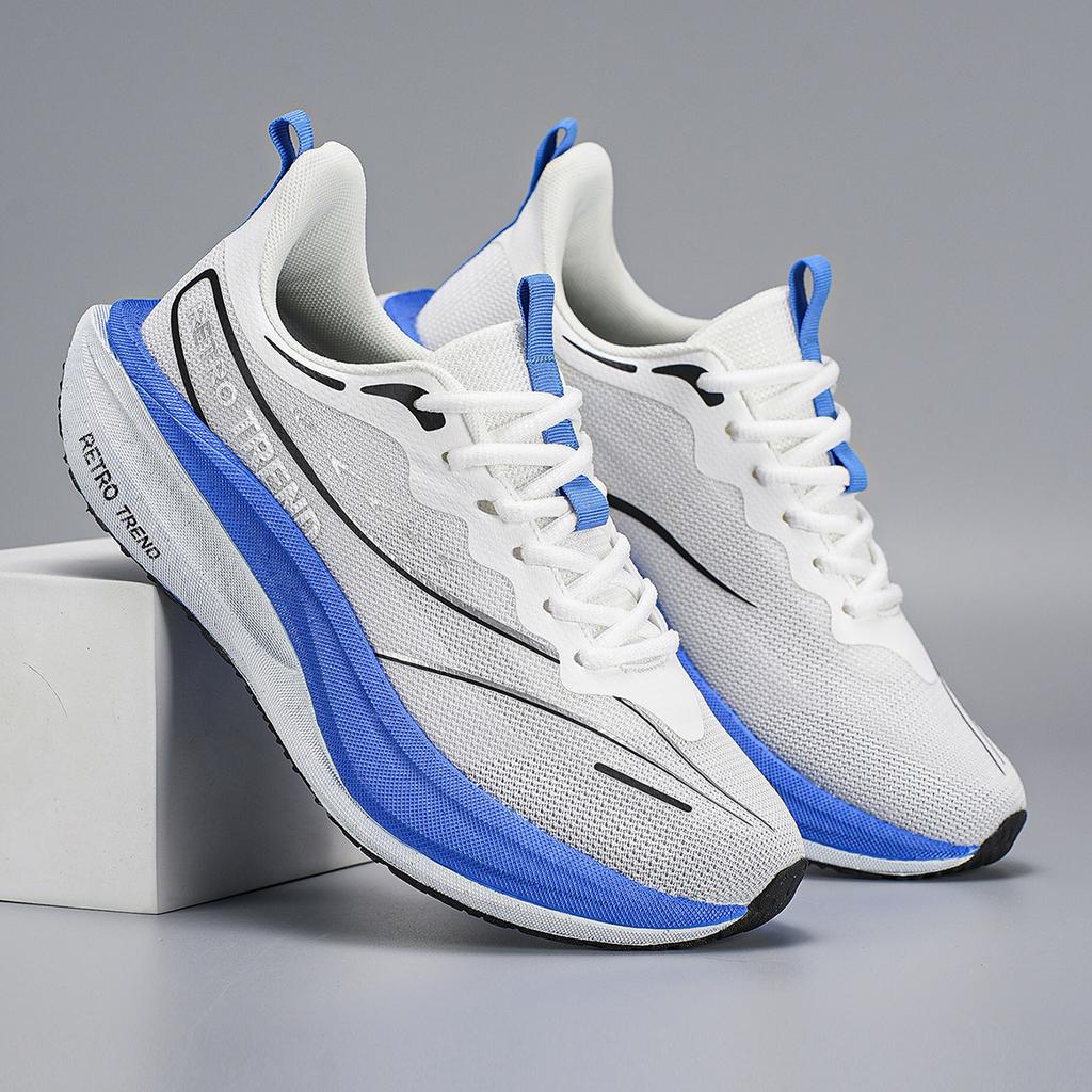 Running Shoes Air Cushion Jogging Shoes Carbon Board Marathon Men Athletic Breathable Lightweight Training Nonskid Daily Athletic Shoes