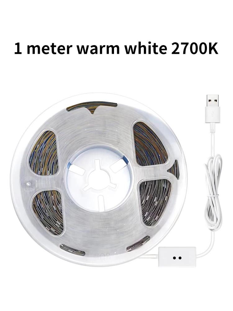 

1-10 м 2835 5 В USB ручная светодиодная лента 30 ламп/м белый теплый светодиодный свет для дома гостиная кабинет линейный проход атмосфера декор
