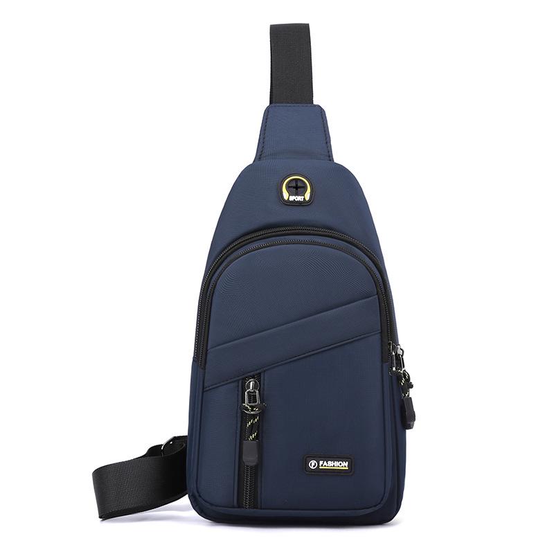 Men's Large-Capacity Waterproof Oxford Cloth Crossbody Bag: Trendy Korean-Style Multifunctional Shoulder Bag for Casual Sports