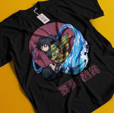 Μπλουζάκι Demon Slayer Tshirt Tomioka Giyu Tanjiro T-Shirt Muzan Doma Kokushibo Tee