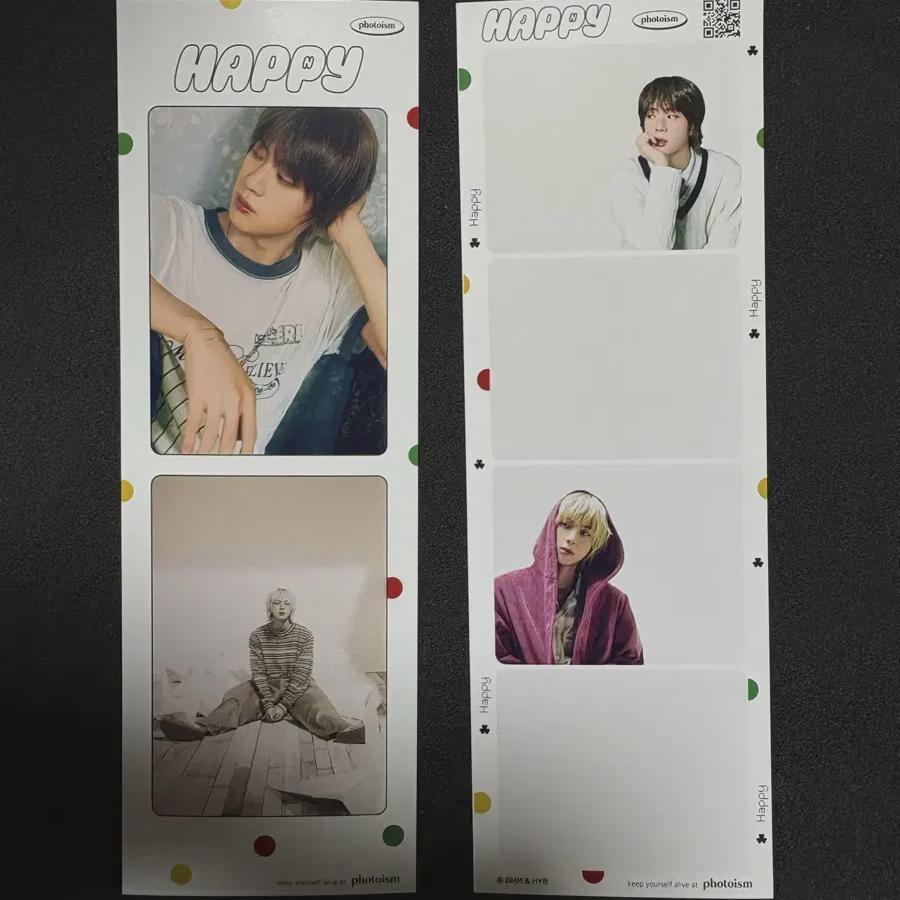 

Bts Seokjin Happy Popup Store Bonus- Photoism 4 Parts