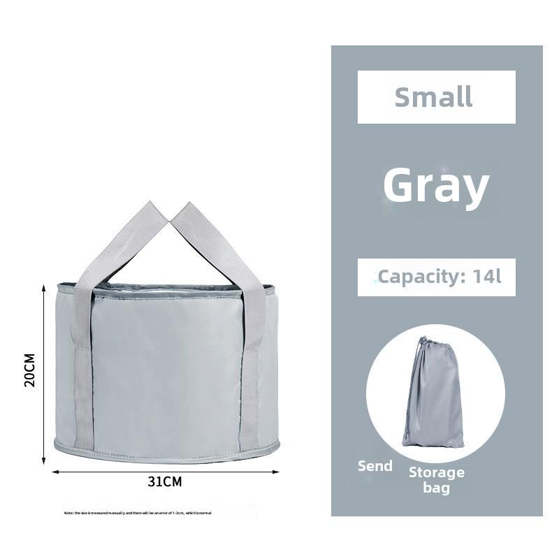 Cadă de călătorie pliabilă pentru picioare: Design portabil, izolat, extra-adânc pentru acoperirea gambelor; Soluție multifuncțională pentru baie de picioare acasă.