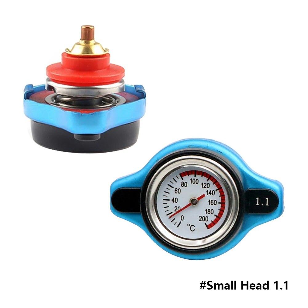 0.9Bar 1.1Bar 1.3 Bar Thermost Radiator Cap Tank Cover Water Temperature Gauge Cover Racing Car Big or Small Head