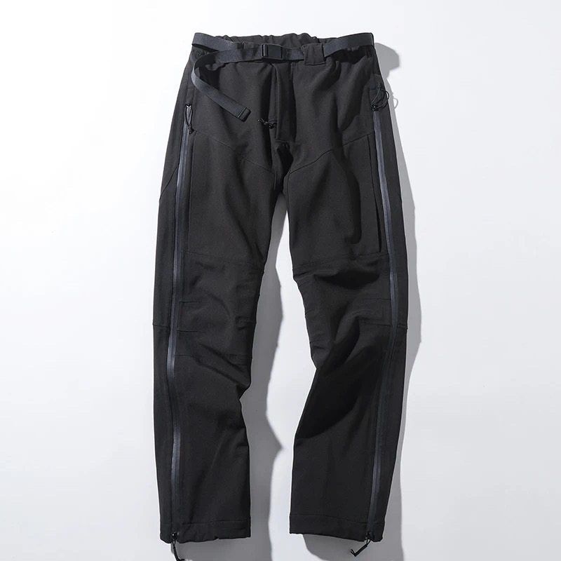 Windproof and Rainproof Fleece-Lined Straight-Leg Pants for Autumn and Winter, Suitable for Hiking, Trekking, Tactical Workwear, and Casual Wear
