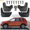 4PCS Mud Flaps Set For Renault Dacia Duster II 2017-2026 Full Wheel Coverage Splash Guards Protection Kit