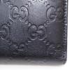 Gucci GG Bi-Fold Wallet 112664 Black Sima Leather Women Used